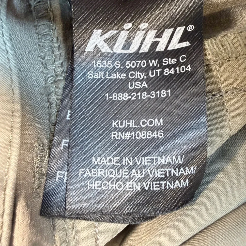 Kuhl Silencr Pants Mens 40x32 Tan Ripstop Stretch Hiking Trail Outdoor 5166